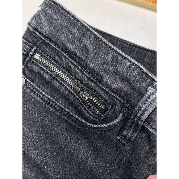 Athleta Womens Sz 0 Sculptek Ankle Zip Ultra‎ Jeans Black Wash High Rise Stretch - Picture 6 of 8